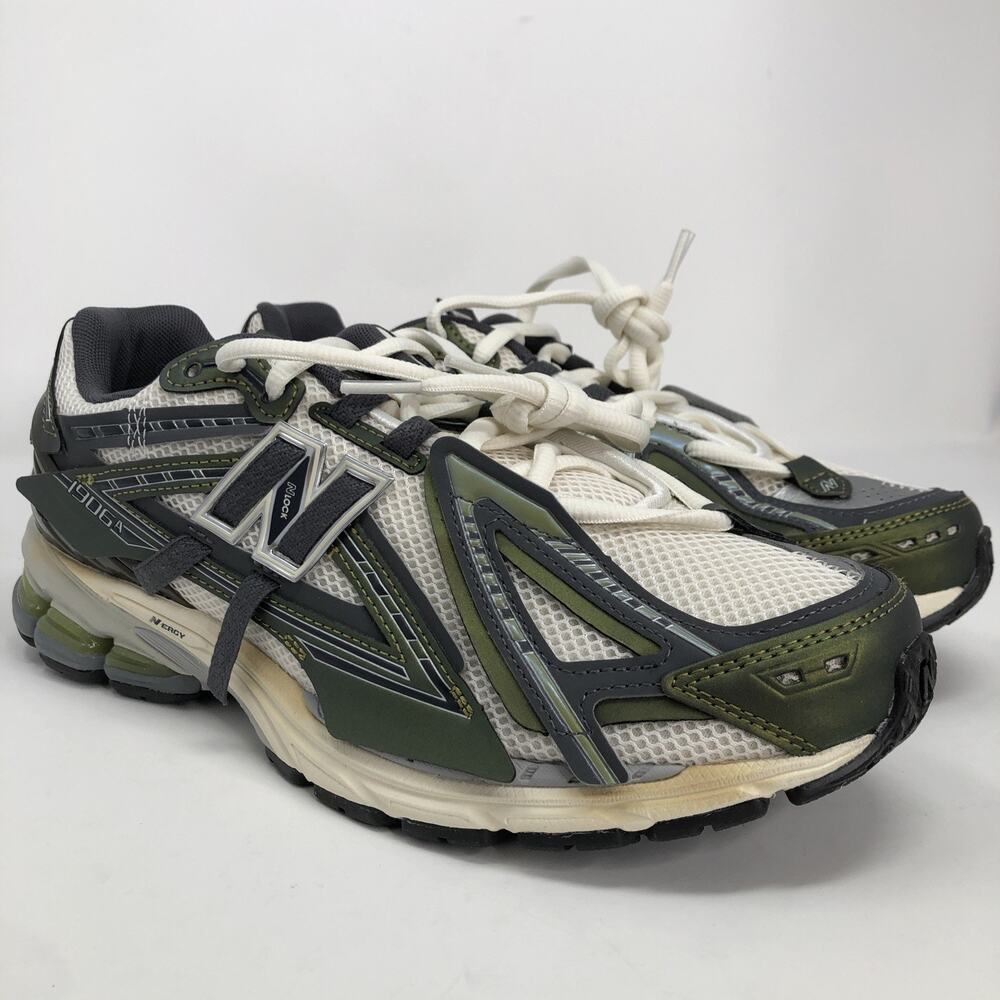 New Balance 1906A Unisex W12.5/M11 Green Mesh Lace Up Casual Sneaker - Picture 10 of 14